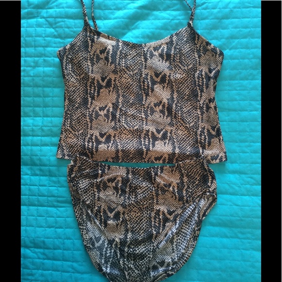 Python patterned tankini - Picture 2 of 6